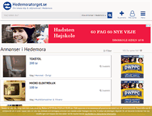Tablet Screenshot of hedemoratorget.se